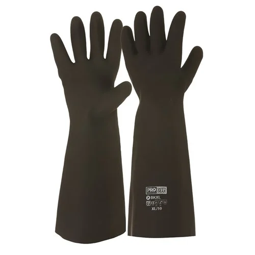 Black Knight® 46cm Rubber Gloves - Image 4