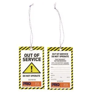 Safety Tag - Caution 125mm x 75mm