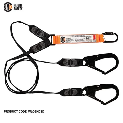 Elite Double Leg Shock Absorbing Webbing Lanyard - Image 2
