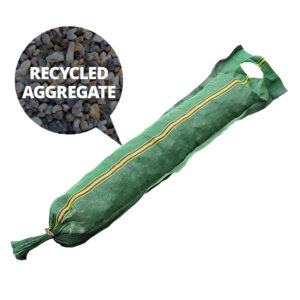 Premium Silt Sock 150mm x 1m - Recycled Aggregate-filled (Each) MOQ 10