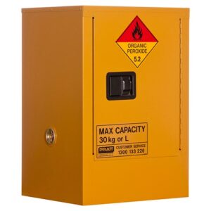 Organic Peroxide Storage Cabinet: 30l - 1 Door - 1 Shelf
