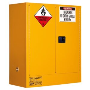 Class 4 Dangerous Goods Storage Cabinet: 160l - 2 Doors - 2 Shelves