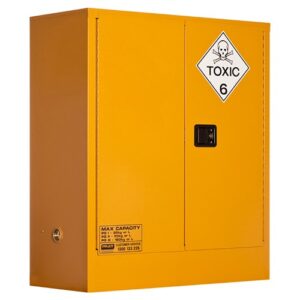 Toxic Substance Storage Cabinet: 160l - 2 Doors - 2 Shelves