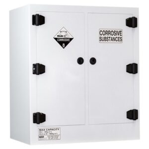 Corrosive Substance Storage Cabinet: Polypropylene - 160l - 2 Doors - 4 Shelves