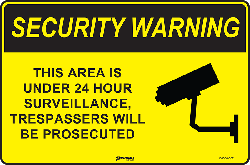 Security Warning This Area Is Under 24 Hour Surveillance Trespassers - Image 3