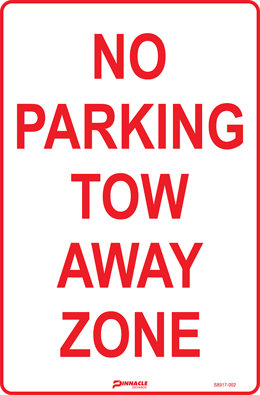 No Parking Tow Away Zone