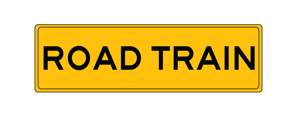 Road Train, 1020 x 250mm, Class 2 Reflective Aluminium - Image 2