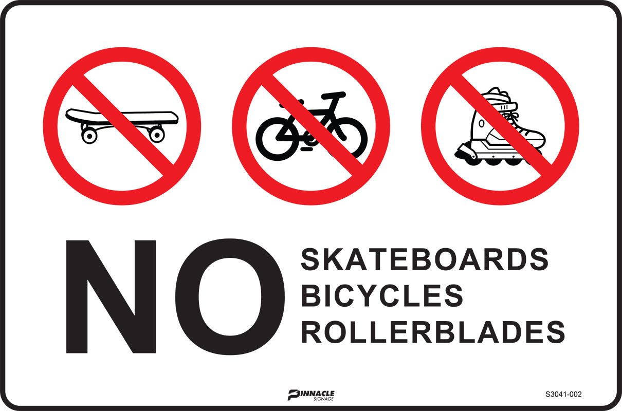 No Skateboards Bicycles Rollerblades (Pictos) - Image 2