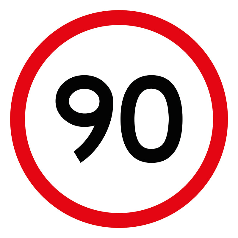 90km/h, Multi Message 600 x 600mm Corflute, Class 1 Reflective - Image 3
