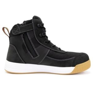 Boot Dune Low Cut Zip Side Lace Up Black