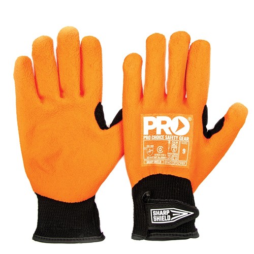 Sharp Shield Needle Resistant Gloves Orange 8
