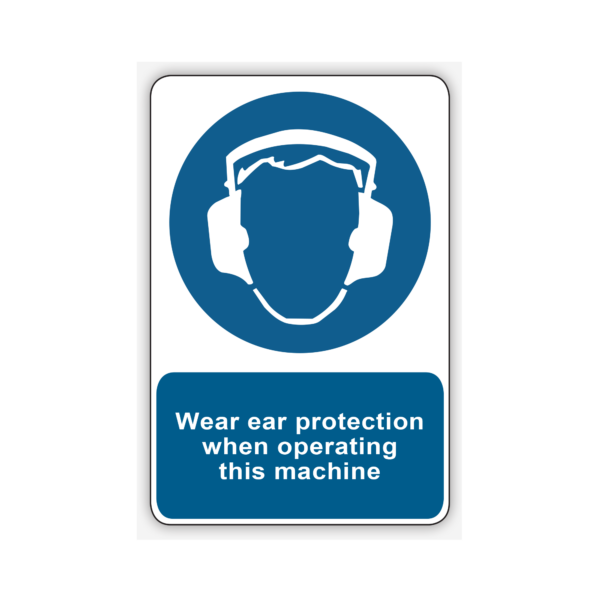 WEAR EAR PROTECTION WHEN OPERATING