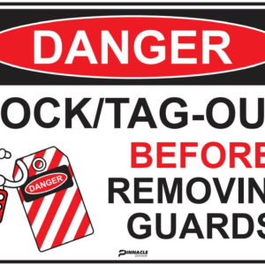 Danger Lock/Tag Out All Power Sources Before Removing Guards