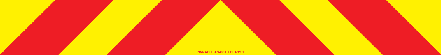 Rear Marker Plate (Left & Right), 800 x 100mm Adhesive, Class 1 Reflective