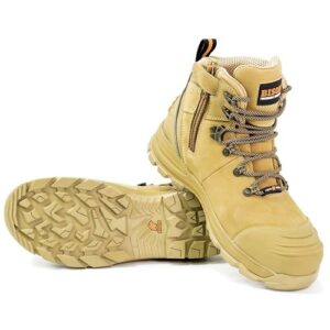 XT ANKLE LACE UP BOOT WITH ZIP WHEAT