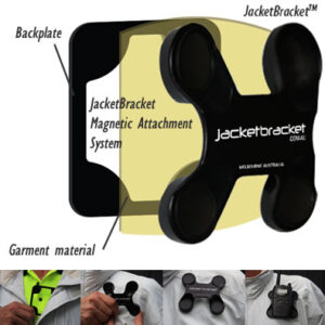 Jacket Bracket Mini | Magnetic Mount for Radios & Safety Devices